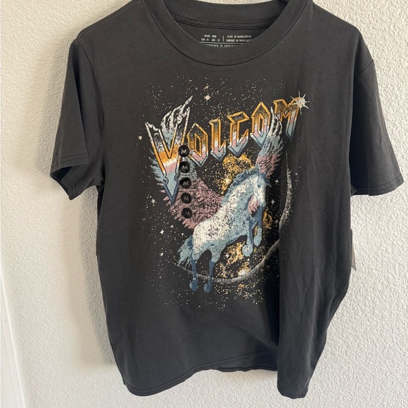 Volcom Black Tee with Colorful Graphic - Picture 2 of 5